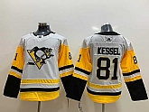Youth Penguins 81 Phil Kessel White Adidas Jersey,baseball caps,new era cap wholesale,wholesale hats